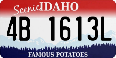 ID license plate 4B1613L