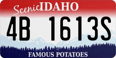 ID license plate 4B1613S