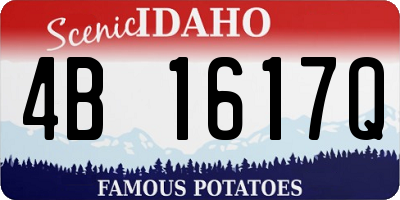 ID license plate 4B1617Q
