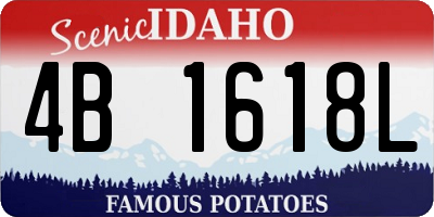 ID license plate 4B1618L