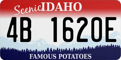 ID license plate 4B1620E