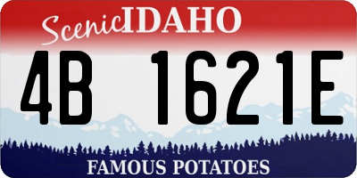 ID license plate 4B1621E