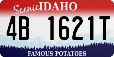 ID license plate 4B1621T