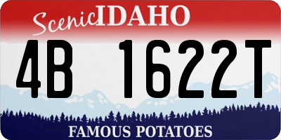 ID license plate 4B1622T