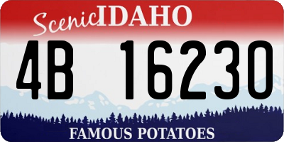 ID license plate 4B1623O