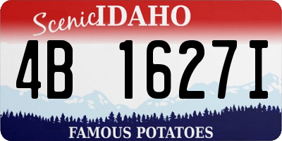ID license plate 4B1627I