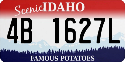 ID license plate 4B1627L