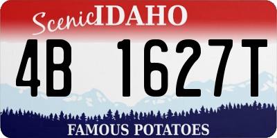 ID license plate 4B1627T