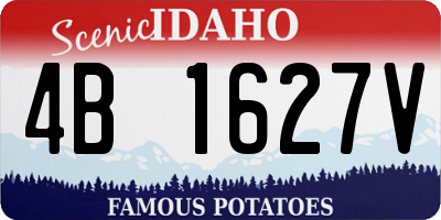 ID license plate 4B1627V