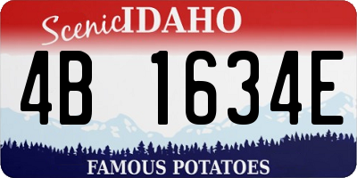 ID license plate 4B1634E