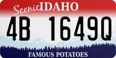 ID license plate 4B1649Q