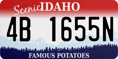 ID license plate 4B1655N