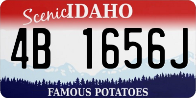 ID license plate 4B1656J