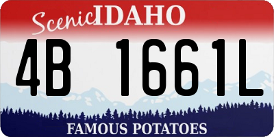 ID license plate 4B1661L
