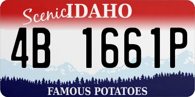 ID license plate 4B1661P