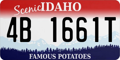 ID license plate 4B1661T