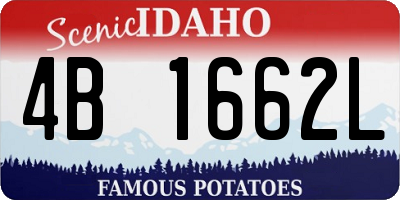 ID license plate 4B1662L