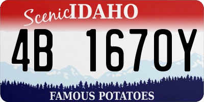 ID license plate 4B1670Y