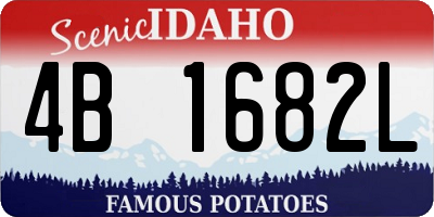 ID license plate 4B1682L