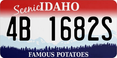 ID license plate 4B1682S