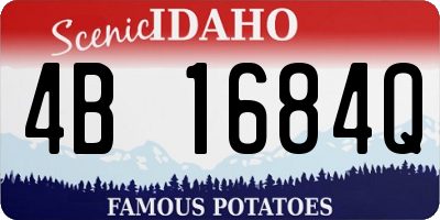 ID license plate 4B1684Q