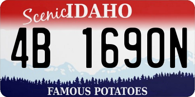 ID license plate 4B1690N