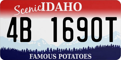 ID license plate 4B1690T