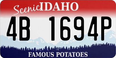 ID license plate 4B1694P