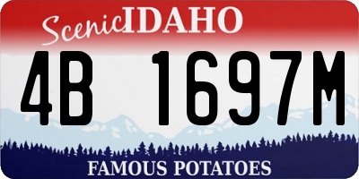 ID license plate 4B1697M