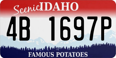 ID license plate 4B1697P