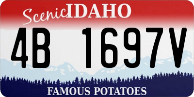 ID license plate 4B1697V