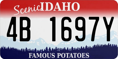 ID license plate 4B1697Y