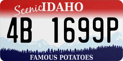 ID license plate 4B1699P