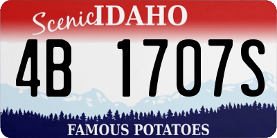 ID license plate 4B1707S