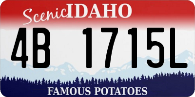 ID license plate 4B1715L