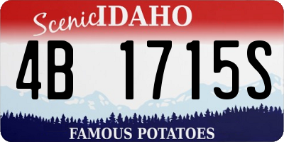 ID license plate 4B1715S