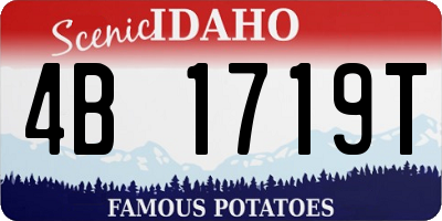ID license plate 4B1719T