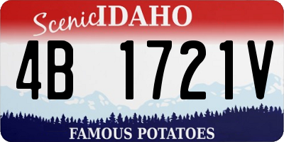 ID license plate 4B1721V