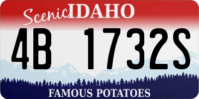 ID license plate 4B1732S