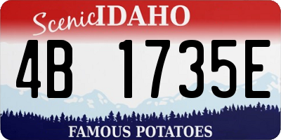 ID license plate 4B1735E
