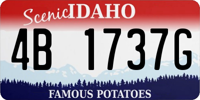 ID license plate 4B1737G