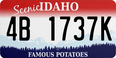 ID license plate 4B1737K