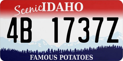 ID license plate 4B1737Z