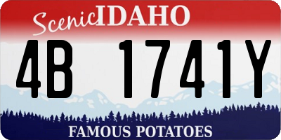 ID license plate 4B1741Y