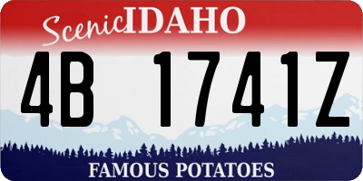 ID license plate 4B1741Z