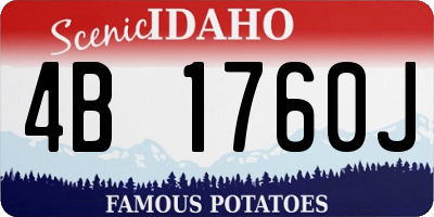 ID license plate 4B1760J