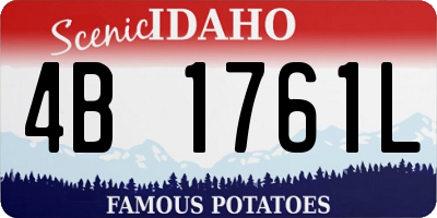ID license plate 4B1761L