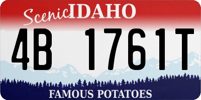 ID license plate 4B1761T