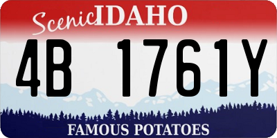 ID license plate 4B1761Y