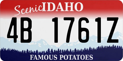 ID license plate 4B1761Z